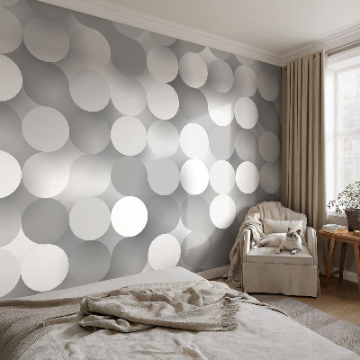 Tapetas Grå circler