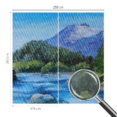 Stilingas fototapetas su kalnų peizažu
