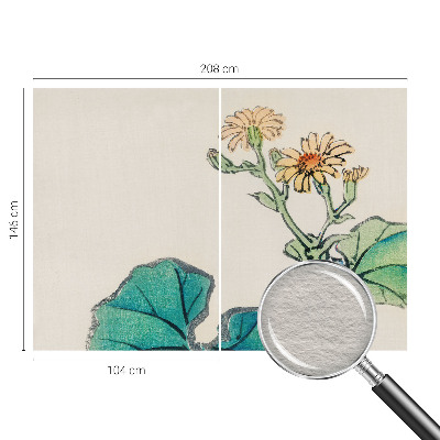 Dekoratyvinis fototapetas Blomst og blade