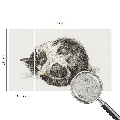 Stilingas fototapetas su yndigo rašto motyvu