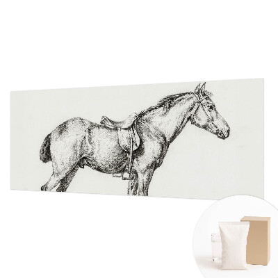 Sienų danga fototapetas Skitse af en hest