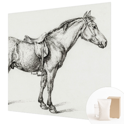 Sienų danga fototapetas Skitse af en hest