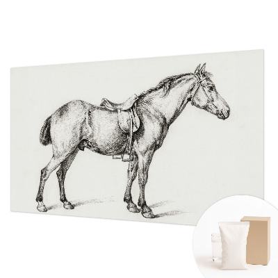 Sienų danga fototapetas Skitse af en hest