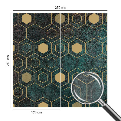 Flizelininis fototapetas su geometriniu raštu, tinkantis miegamojo zonoms