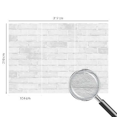Dekoratyvinis fototapetas su mūro plytų sienos motyvu