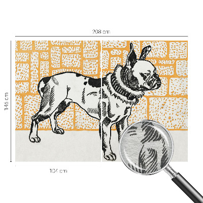 Modernus fototapetas Retro šuo