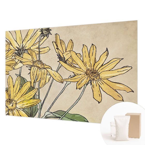 Sienų danga fototapetas Akvarelės žiedas