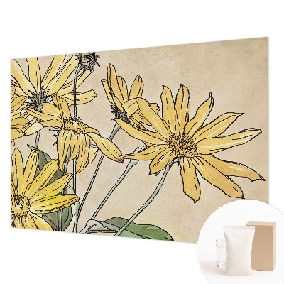 Sienų danga fototapetas Akvarelės žiedas