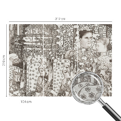 Tapetas Žiedų portretai