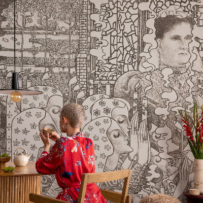 Tapetas Žiedų portretai