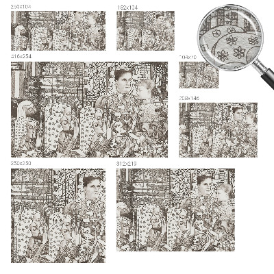 Tapetas Žiedų portretai