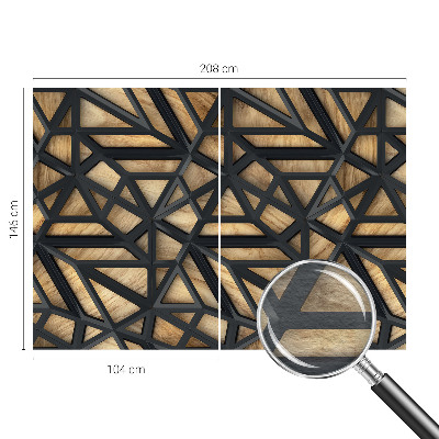 Dekoratyvinis fototapetas su geometrinių formų raštu