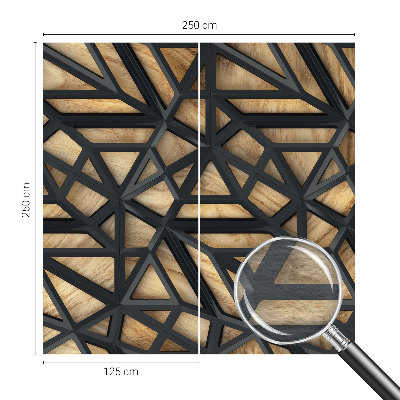 Dekoratyvinis fototapetas su geometrinių formų raštu