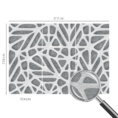 Aukštos kokybės fototapetas su geometriniu tinklu