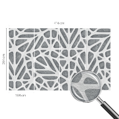 Aukštos kokybės fototapetas su geometriniu tinklu
