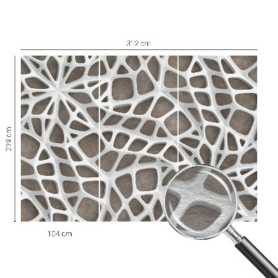 Fototapetas pagal matmenis su geometriniu tinklu