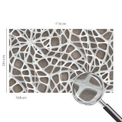 Fototapetas pagal matmenis su geometriniu tinklu
