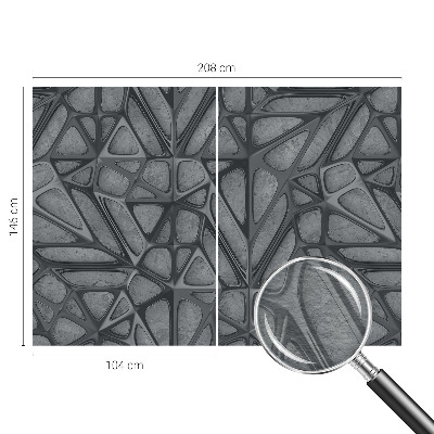 Modernus fototapetas su geometriniu raštu įvairių dydžių