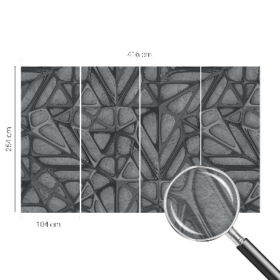Modernus fototapetas su geometriniu raštu įvairių dydžių