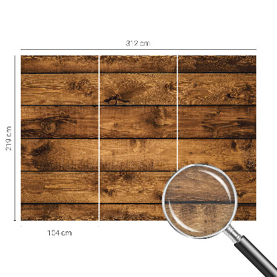Fototapetas svetainei su raštuotomis medinėmis lentomis