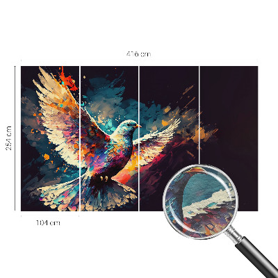 Dekoratyvinis fototapetas Spalvingas fugl