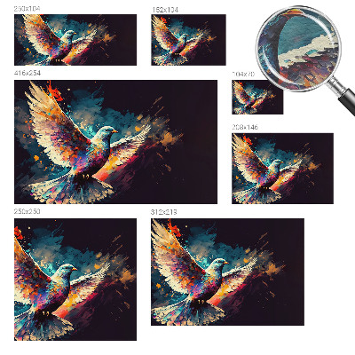 Dekoratyvinis fototapetas Spalvingas fugl