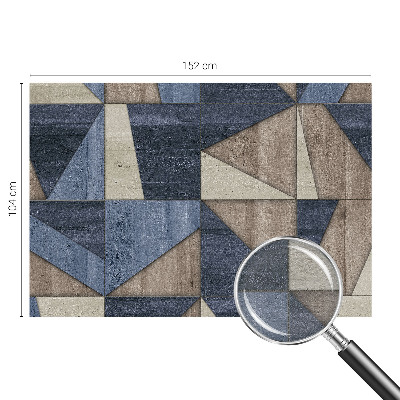 Sienų danga fototapetas su geometriniu raštu ir pasirinktu dydžiu
