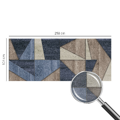 Sienų danga fototapetas su geometriniu raštu ir pasirinktu dydžiu