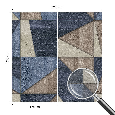 Sienų danga fototapetas su geometriniu raštu ir pasirinktu dydžiu