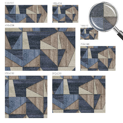 Sienų danga fototapetas Geometriniai dydžiai