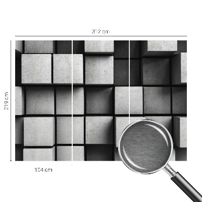 Dekoratyvinis fototapetas su geometriniais brėžiniais