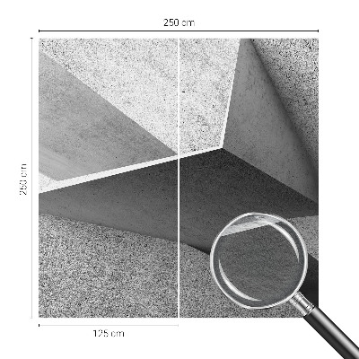 Fototapetas ant sienos su geometrinių konstruktorių motyvais