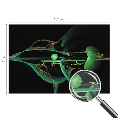 Fototapetas miegamajam Grønne bølger