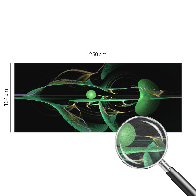 Fototapetas miegamajam Grønne bølger