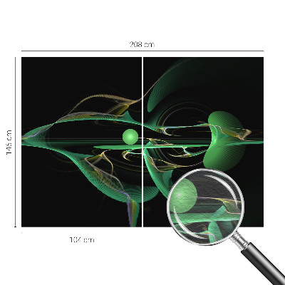 Fototapetas miegamajam Grønne bølger