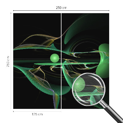 Fototapetas miegamajam Grønne bølger