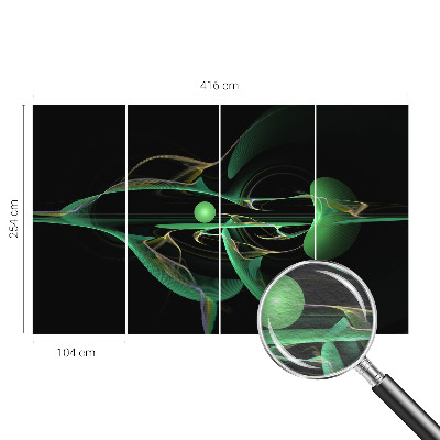 Fototapetas miegamajam Grønne bølger