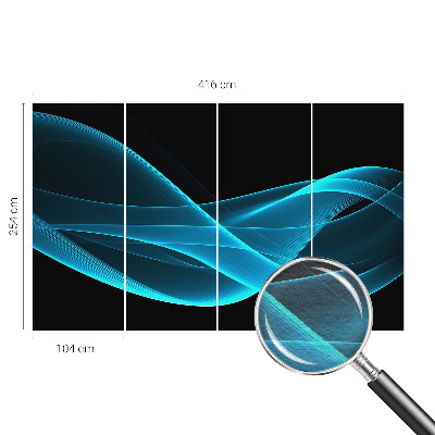 Tapetas Iøjnefaldende bølger