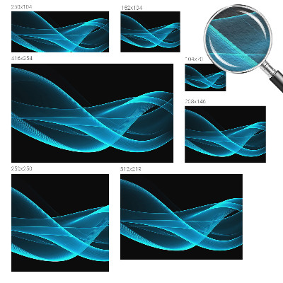 Tapetas Iøjnefaldende bølger