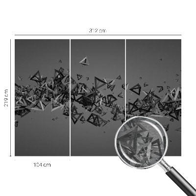 Fototapetas su geometriniu abstrakčiu raštu