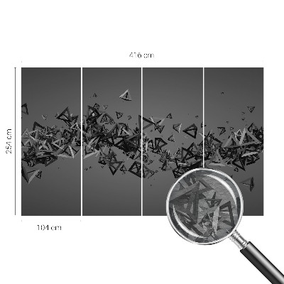 Fototapetas su geometriniu abstrakčiu raštu