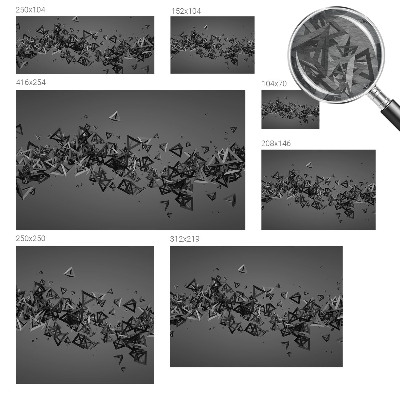 Fototapetas su geometriniu abstrakčiu raštu
