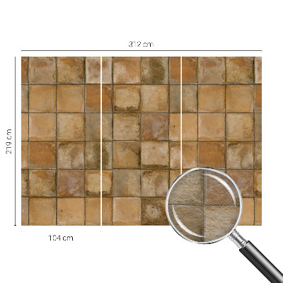 Aukštos kokybės fototapetas Kaimiška mozaika