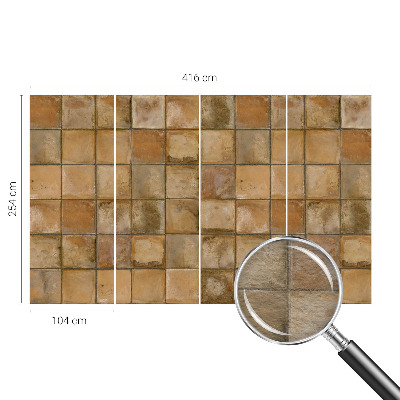 Aukštos kokybės fototapetas Kaimiška mozaika