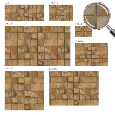 Aukštos kokybės fototapetas Kaimiška mozaika