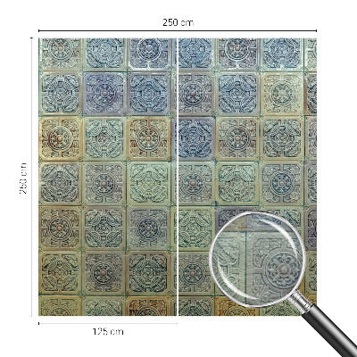 Dekoratyvinis fototapetas su geometriniu flizelių raštu