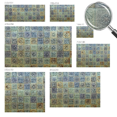 Dekoratyvinis fototapetas su geometriniu flizelių raštu