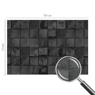 Stilingas fototapetas su pilkų plytelių motyvu