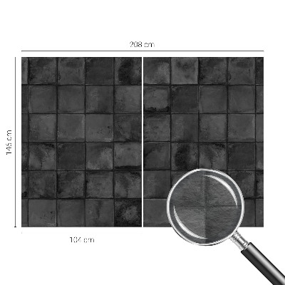 Stilingas fototapetas su pilkų plytelių motyvu