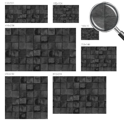 Stilingas fototapetas Grå fliser